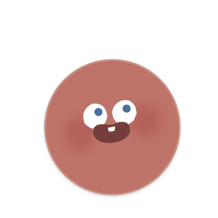 极简ins风表情包鼠标垫圆形小号加厚办公护腕垫女生防滑桌面软垫