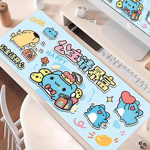 可爱猫猫虫咖波鼠标垫超大卡通