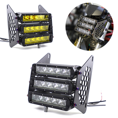 摩托车改装前大灯电摩小怪兽射灯