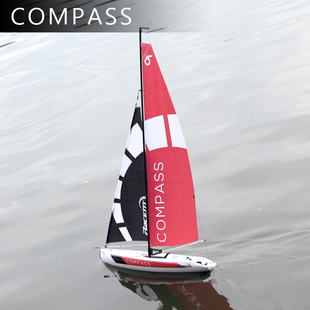 欧兰斯遥控帆船无动力COMPASS竞赛船650MM船模稳定抗风免打结7911