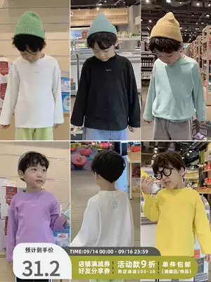 Baby child T-shirt long sleeve cotton boy base shirt spring summer coat girl T-shirt baby spring clothes