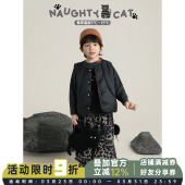 幼悠男童飒爽巴恩风无袖 童趣可爱防风保暖休闲背心 棉马甲2025冬季