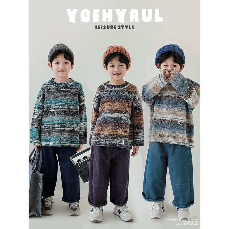 幼悠男童冬季毛衣亲子装