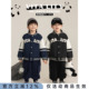 幼悠男童杜邦三防三明治架构棒球棉服冬季 儿童蓬松保暖酷飒外套潮
