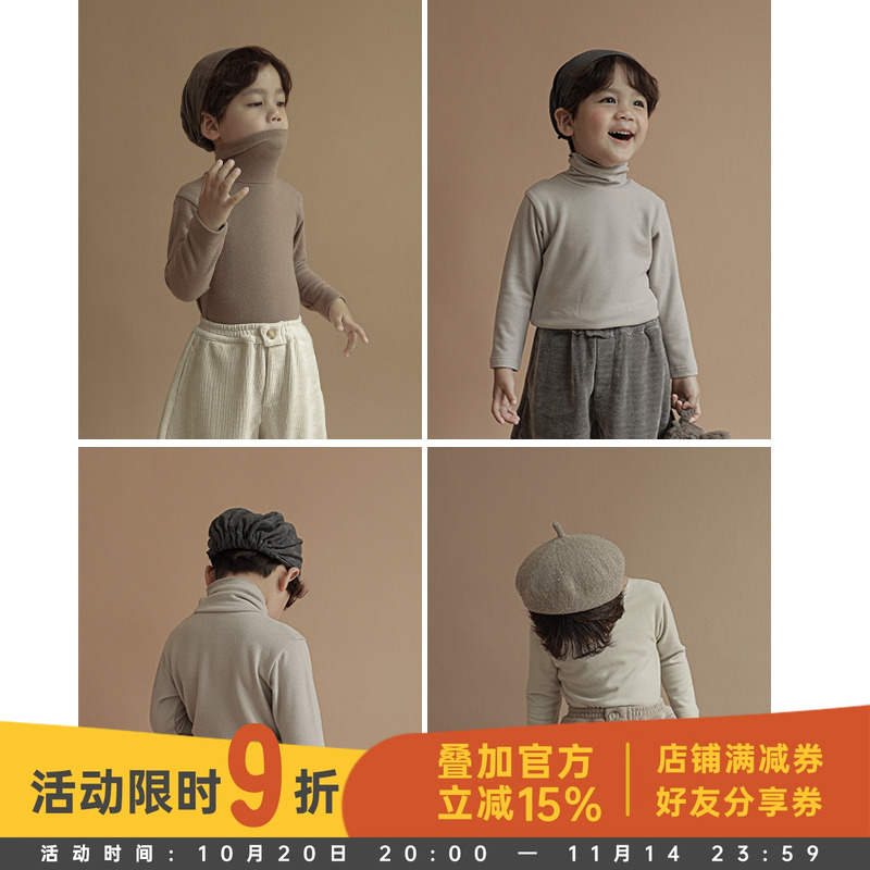 打底衫秋季高领保暖套头长袖T恤