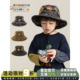 幼悠男童时尚 趣味贴布绣标酷帅街头百搭帽子潮 潮流渔夫帽2026春季