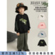 幼悠男童趣味恐龙贴布绣卫衣春季 休闲上衣潮 奶酷可爱柔软亲肤时尚