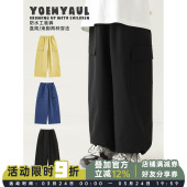 男童美式 防水耐磨宽松透气儿童长裤 工装 春春秋2026新款 裤 幼悠童装