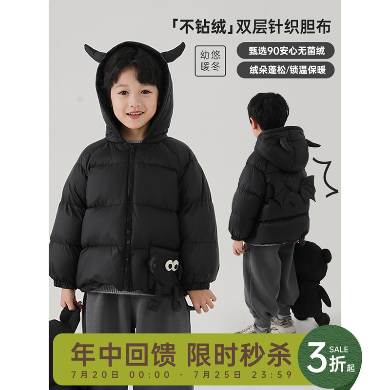 儿童冬季加厚羽绒服洋气