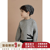 儿童套头毛衣男童宝宝卡通洋气保暖针织衫 幼悠2026春秋装 新款 上衣