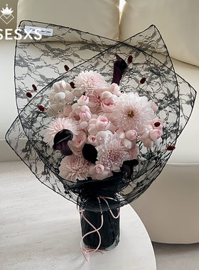 芯苼新品蕾丝方纱网红法式