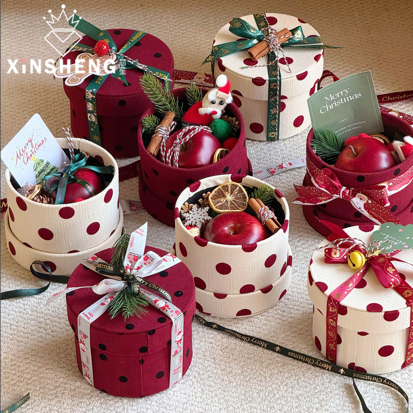 芯苼【圣诞惊喜苹果礼盒套装】