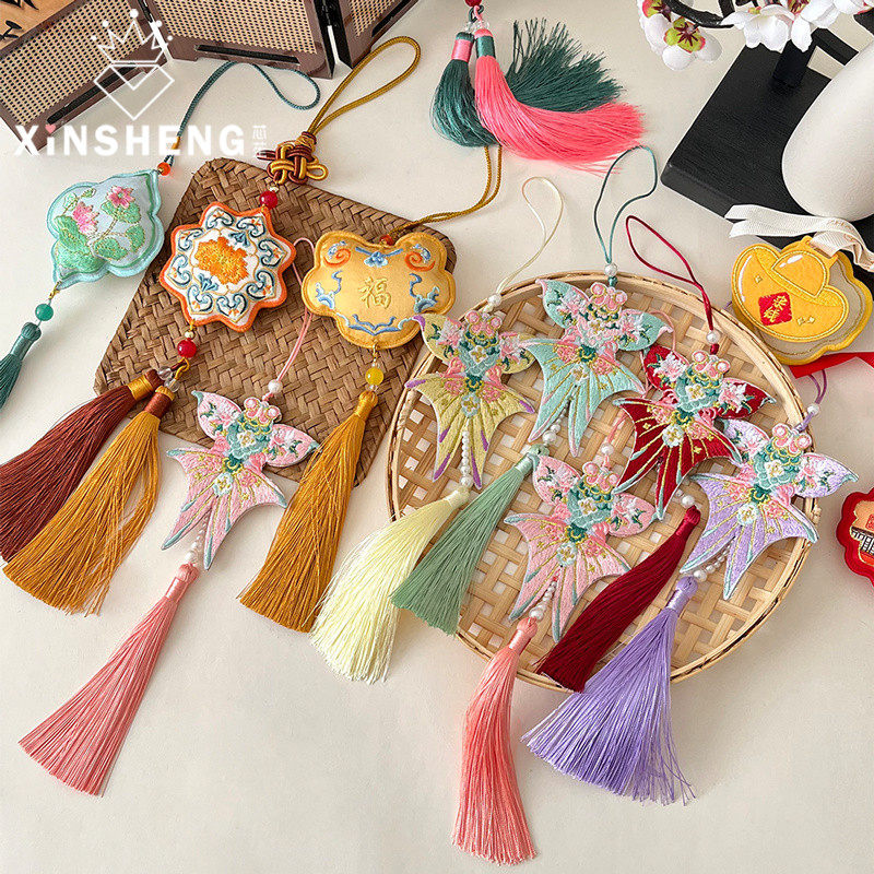 芯苼 新年国风刺绣香囊鲜花花束搭配挂件DIY节日礼物车挂花艺资材,鲜花速递/花卉仿真/绿植园艺,花艺材料,淘宝优惠券,粉丝福利购,淘宝优惠卷