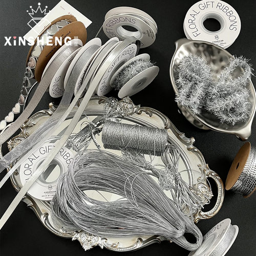 芯苼【花艺师专用银色丝带组合】