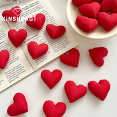 芯苼 资材 新年红色爱心系列花店鲜花花束DIY搭配浪漫配饰花艺包装