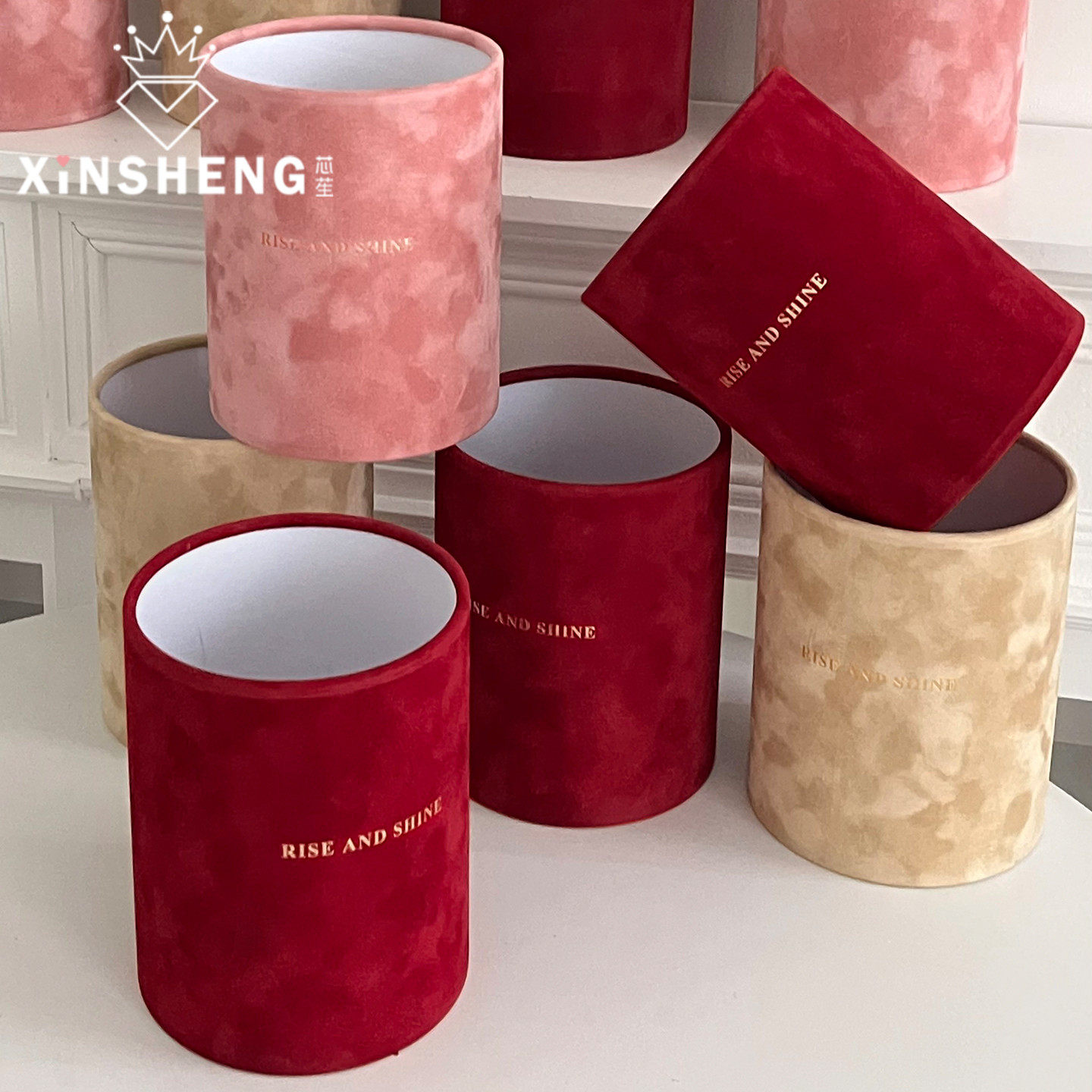 芯苼 新年英文烫金布料桶花店鲜花束高级感包装插花桶diy花艺资材,鲜花速递/花卉仿真/绿植园艺,花艺包装盒,淘宝优惠券,粉丝福利购,淘宝优惠卷