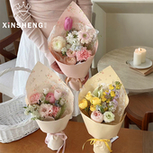 纸花店鲜花束手工diy精致高级包花纸资材 碎花·包装 芯苼 原创法式