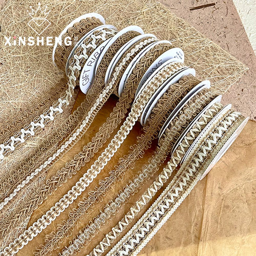 芯苼复古蕾丝花边卷带自然风