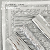 纸鲜花花艺手工diy材料花店资材包花装 芯苼 银色系列花束包装 饰纸