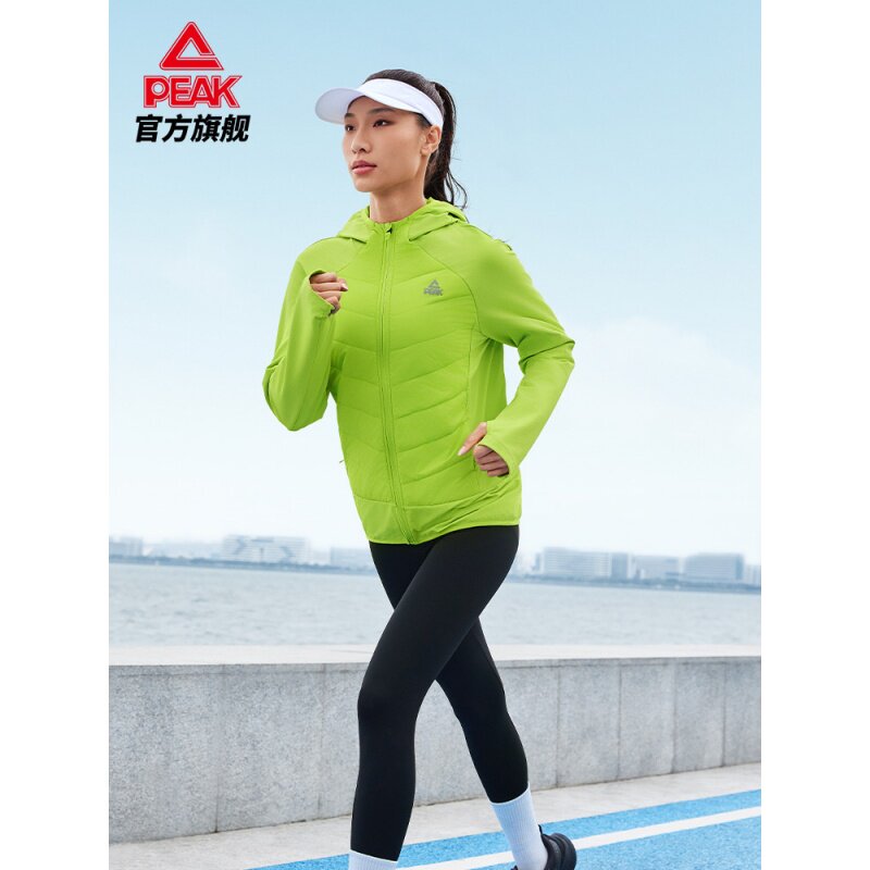 PEAK匹克男士连帽薄棉服户外保暖轻柔薄柔运动棉衣轻薄柔软男