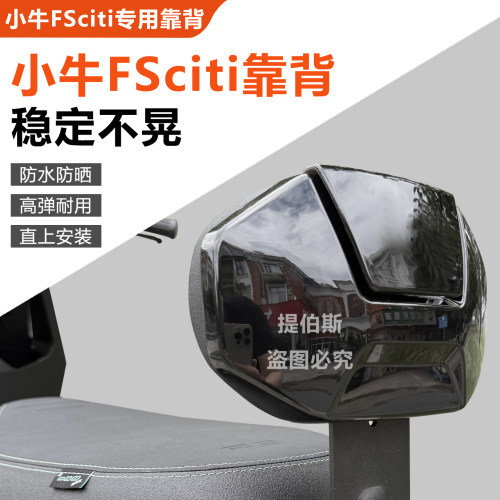 适用于小牛FS新款电动车后靠垫fsciti靠背加厚靠垫后靠背改装配件