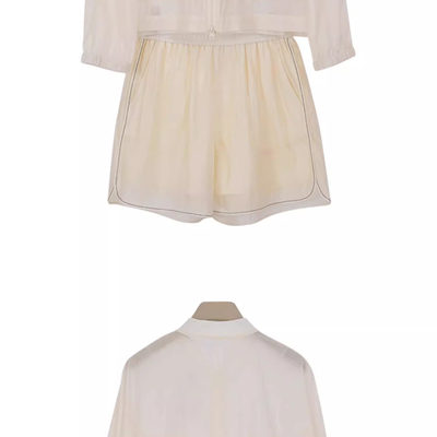 oldcolour夏季小清新简约气质休闲宽松防晒套装女Q221401A1-1199