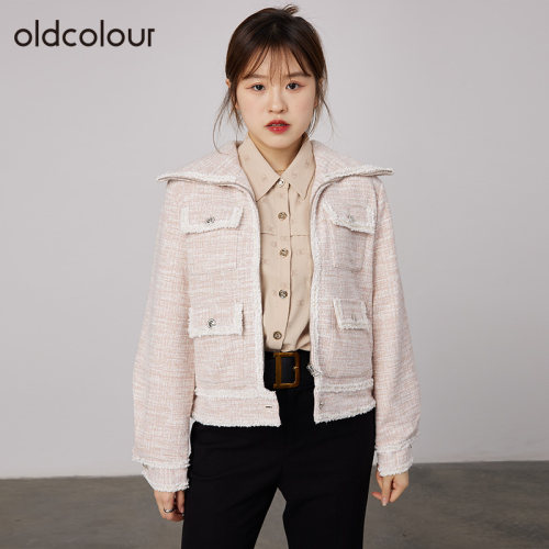 长袖短款外套oldcolour小香风