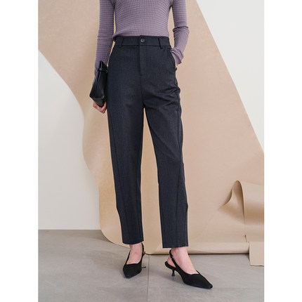 oldcolour欧珂冬季新款时尚直筒修身休闲长裤女P410710A1-599