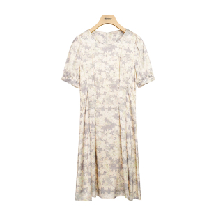 连衣裙女Q21101149B 短袖 599 优雅时尚 分oldcolour欧珂夏简约修身