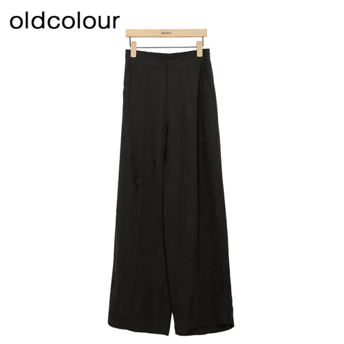 高腰oldcolour简约休闲裤