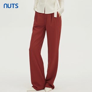 气质通勤风宽松显瘦阔腿休闲长裤 时尚 女331072108 新款 NUTS秋季