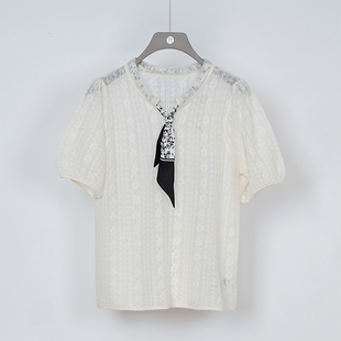 别致宽松别致小香风毛织套头衫 NUTS秋季 时尚 法式 女332053380 新款