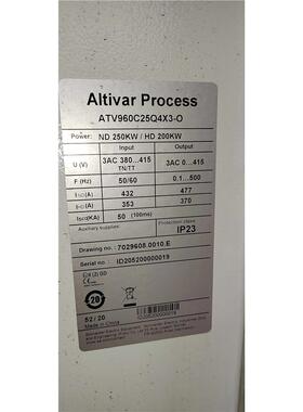 施耐德变频器ATV960C25Q4X3-O 250KW功能包好原装拆机功能包议价