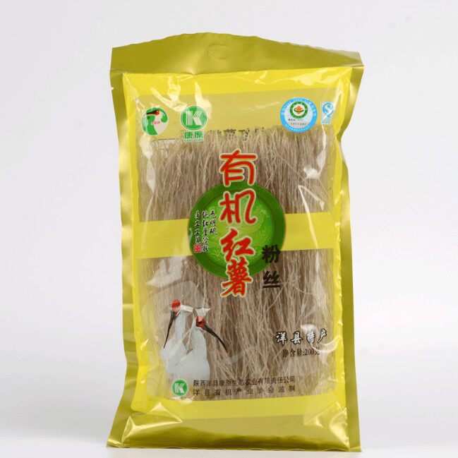 5袋包邮康原有机红薯粉丝200g 陕西洋县特产/无添加火锅正宗