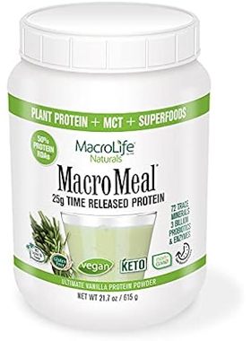 MacroLife Naturals MacroMeal Vegan Vanilla Superfood Supp