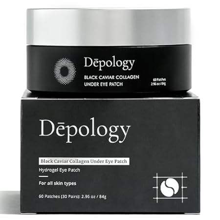 depology Black Caviar Under Eye Patches (30 Pairs), Colla