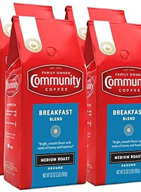 Community Coffee Breakfast Blend Ground Coffee， Medium Ro