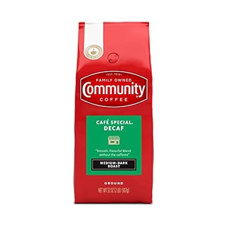 Community Coffee Café Special Decaf Ground Coffee， Medium