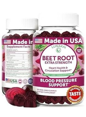 Lunakai Beet Root Gummies with Proprietary Antioxidant Bl