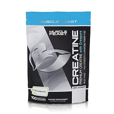 Muscle Feast Creapure Creatine Monohydrate Powder， Vegan