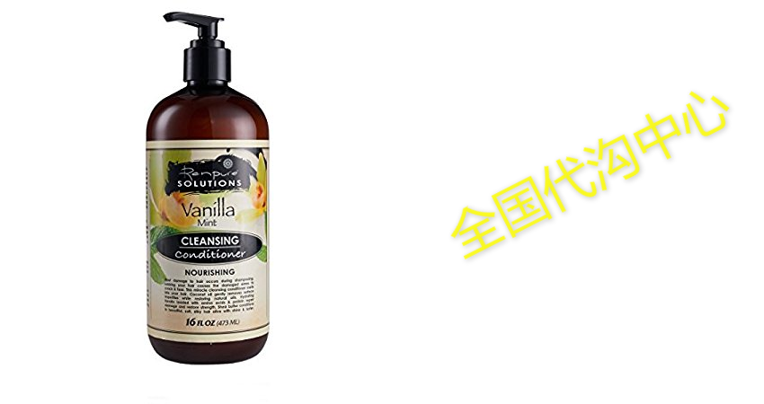 renpure vanilla mint cleansing conditioner with pump, 16 ou