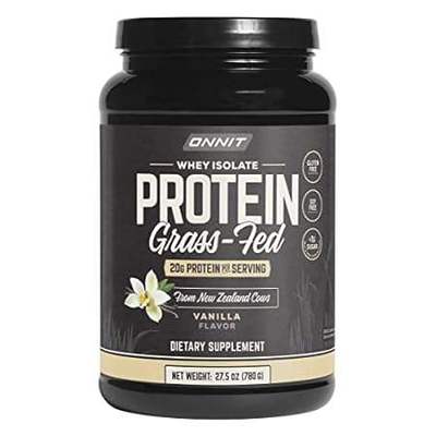 ONNIT Grass Fed Whey Isolate Protein - Vanilla (20 Servings)