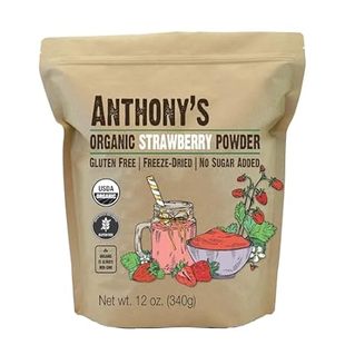 Anthony's Organic Strawberry Powder, 12 oz, Freeze Dried,