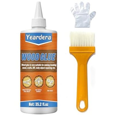 35.2oz Wood Glue， Clear Strongest Glue for Wood， Waterpro