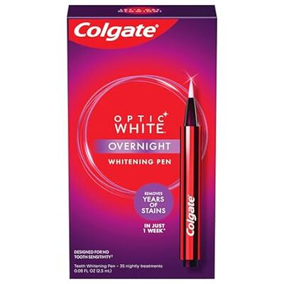 Colgate Optic White Overnight Teeth Whitening Pen， Teeth