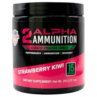 Hydration 2ALPHA Powd 315g Kiwi Ammunition Strawberry