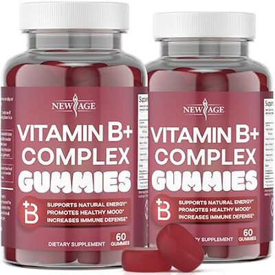 NEW AGE Vitamin B Complex Gummies with Vitamin B3， B5， B6