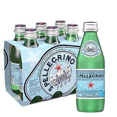 S.Pellegrino Sparkling Natural Mineral Water， 8.45 Fl Oz