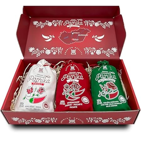 Hungarian Paprika Powder Gift Set (3x100g/3.5oz) Imported