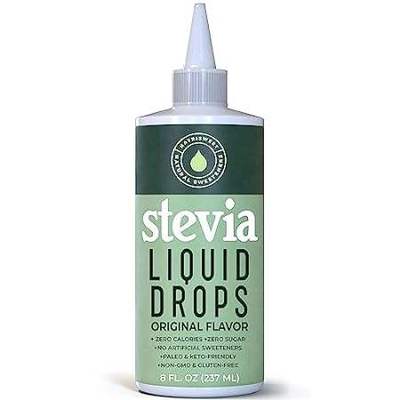 Stevia Liquid Drops， 8 Fl oz， 1823 Servings， Pure Concent